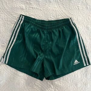 Women’s green adidas soccer shorts size medium